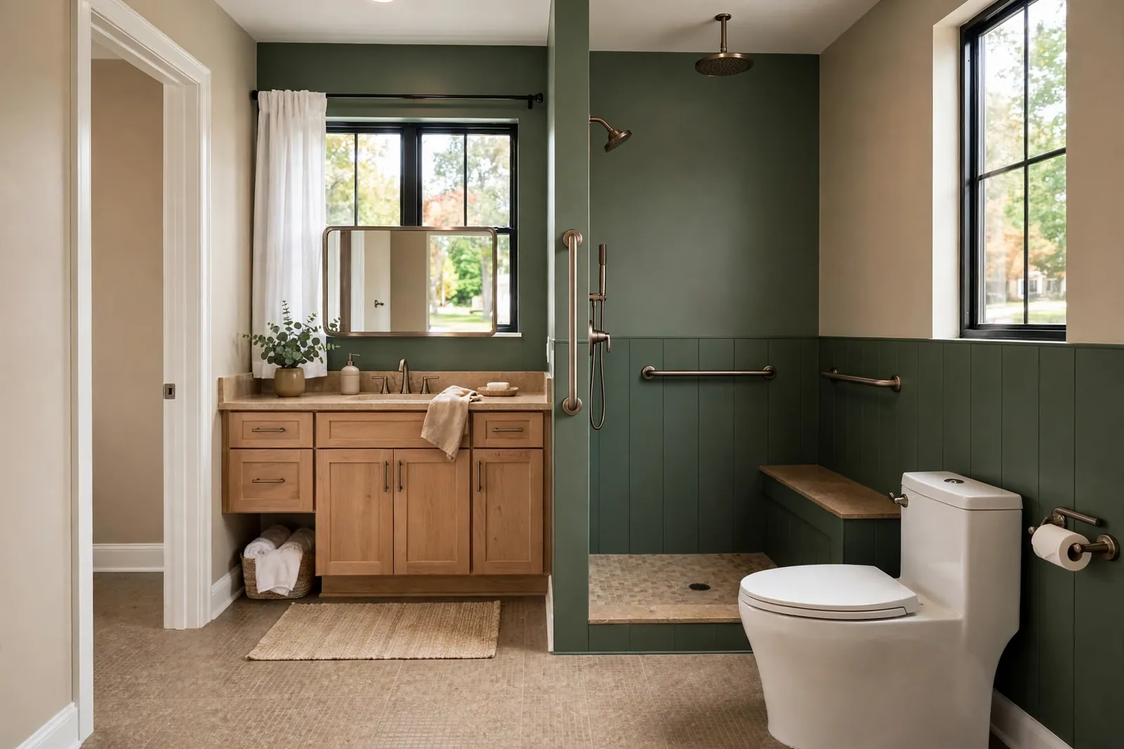 Aging in Place Bathroom Remodeling —  Curbless Walk In Conversion in Pinefield by Waldorf Bathroom Remodeling Company