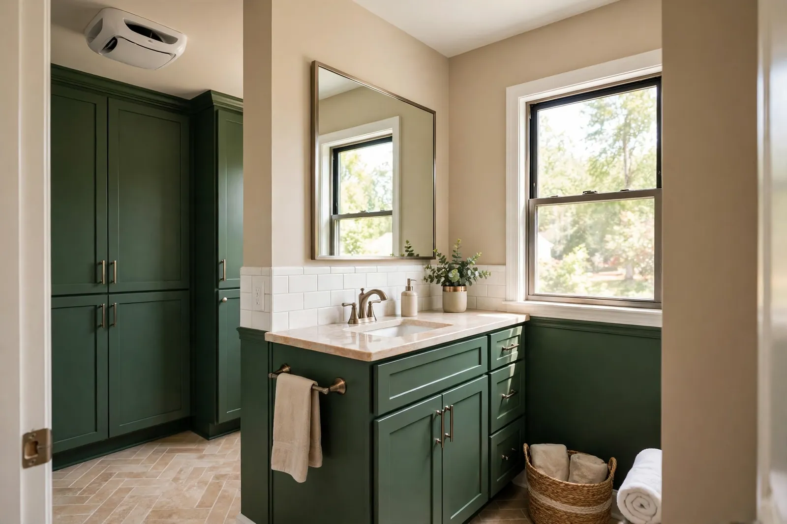 Exhaust Fan and Ventilation Installation —  Ventilation Correction in a Full Bathroom Project in Bannister by Waldorf Bathroom Remodeling Company