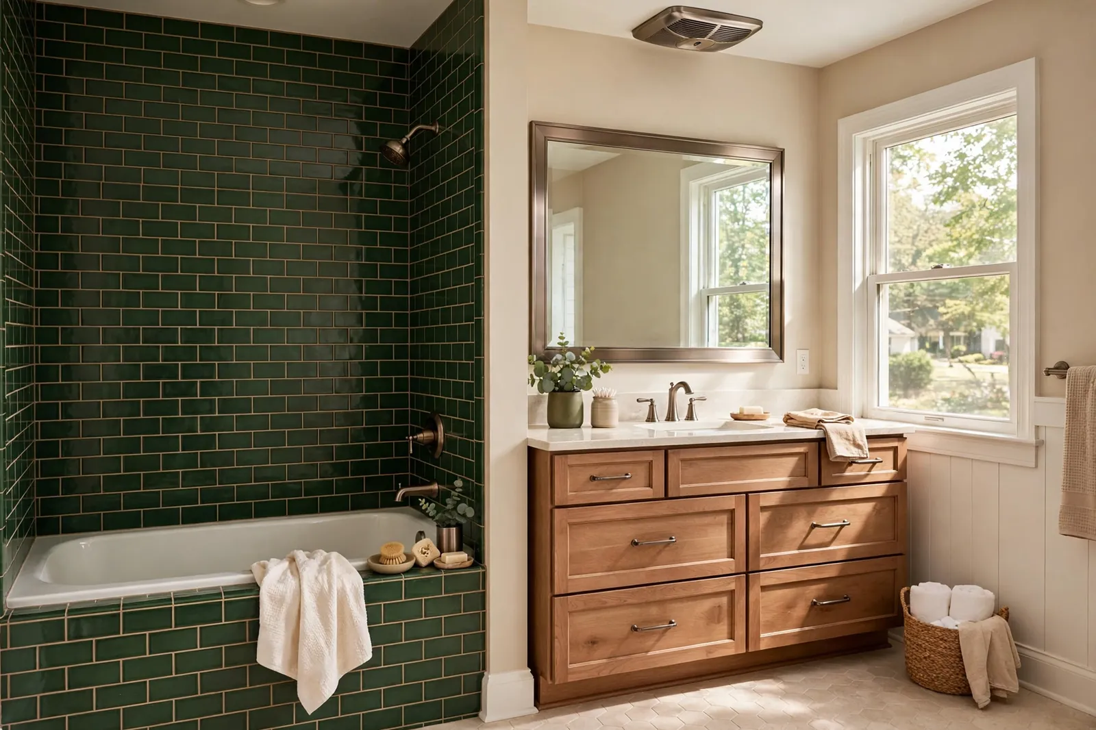 After photo,  Full Bathroom Remodel in Pinefield, by Waldorf Bathroom Remodeling Company