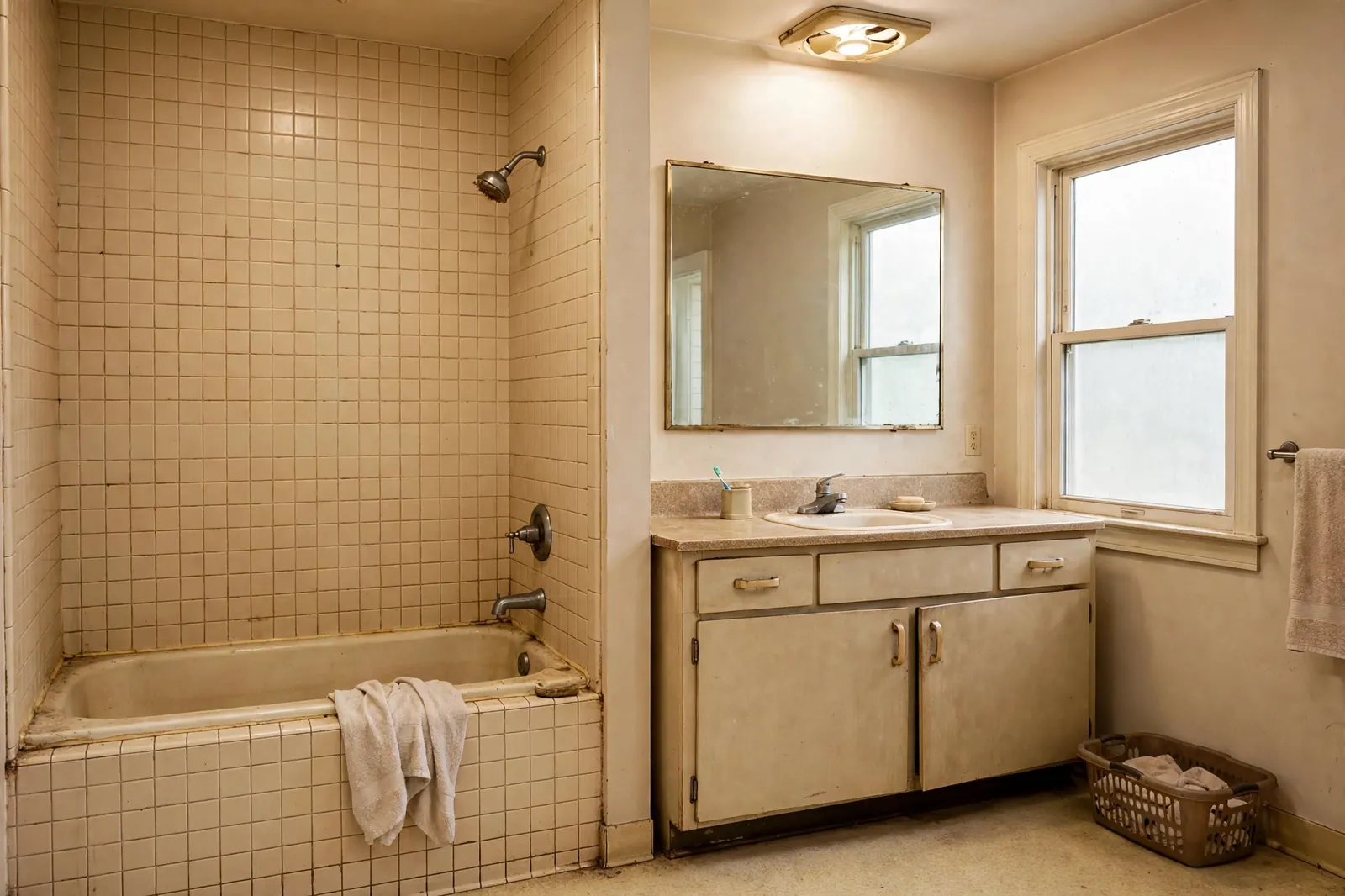 Before photo,  Full Bathroom Remodel in Pinefield, by Waldorf Bathroom Remodeling Company